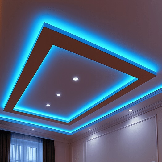 Erzene gergi tavan ustası – Led isikli örneği